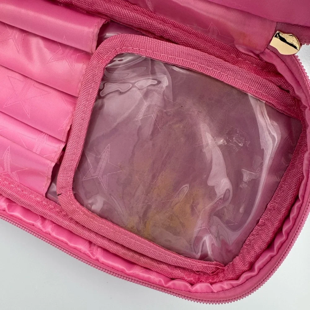 Jeffree Star Cosmetics Pink Travel Makeup Skincare Bag Brush‎ Organizer